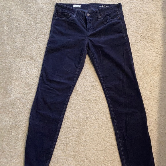 Gap navy corduroy real straight pants. - Picture 1 of 7